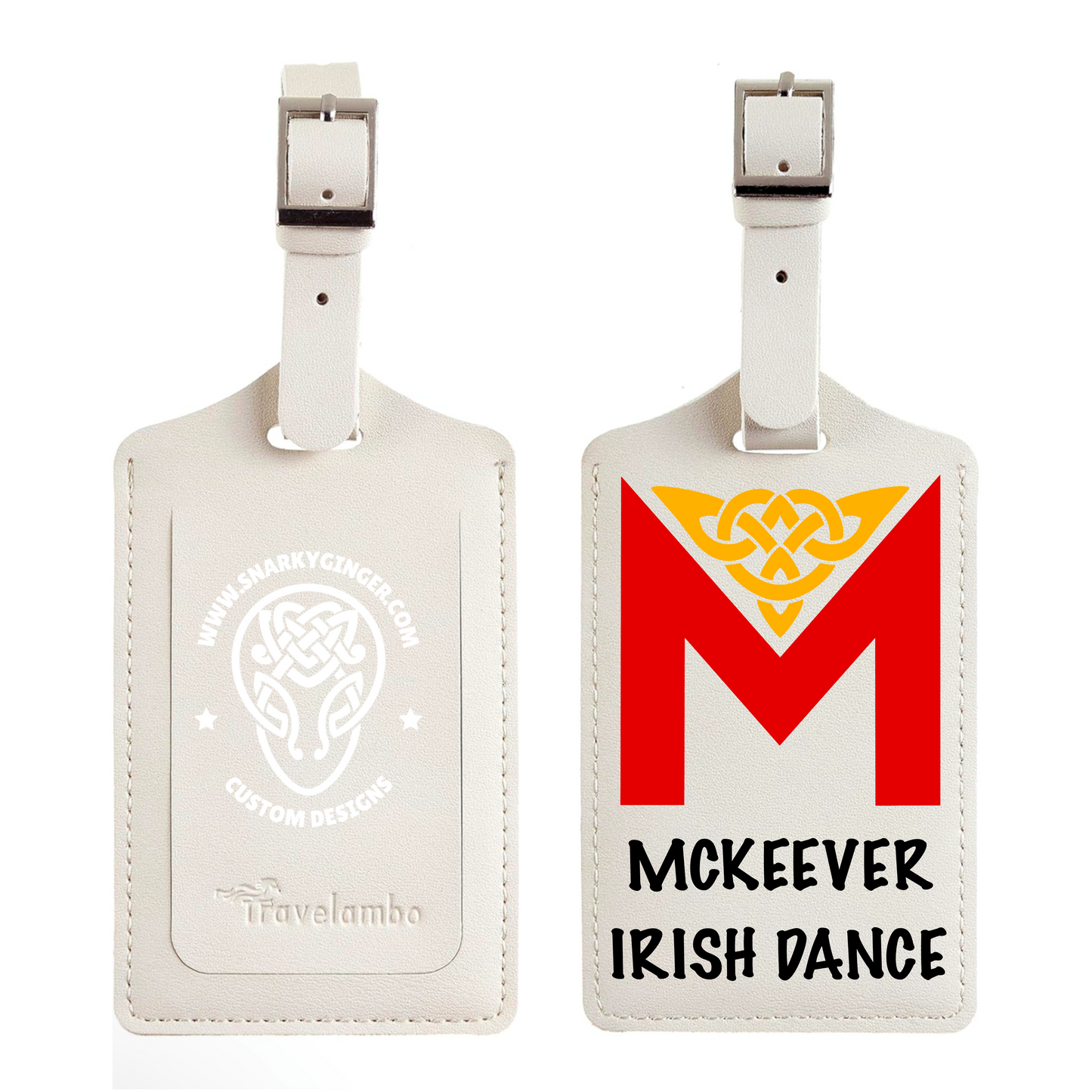 Custom Dance School Luggage Tag