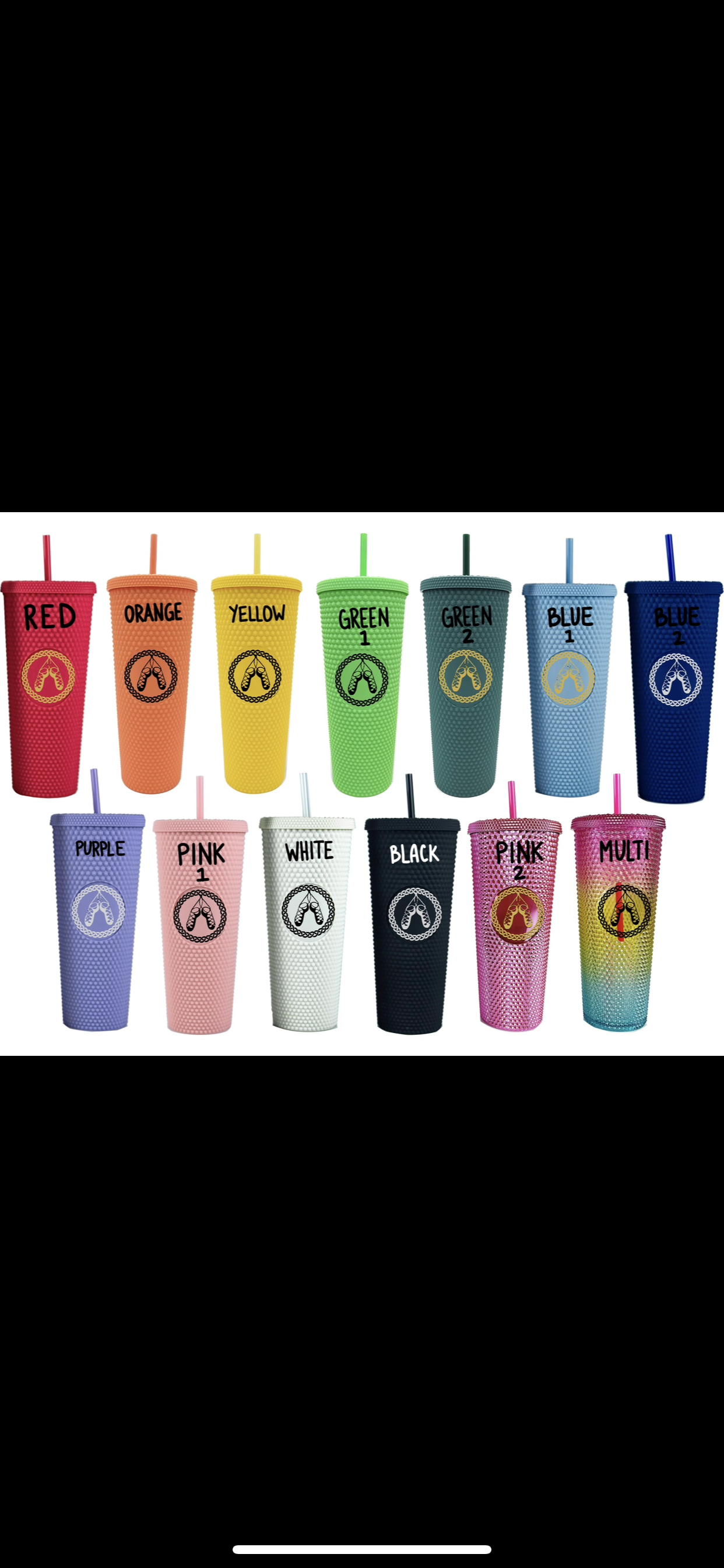 Shamrock Studded Tumbler