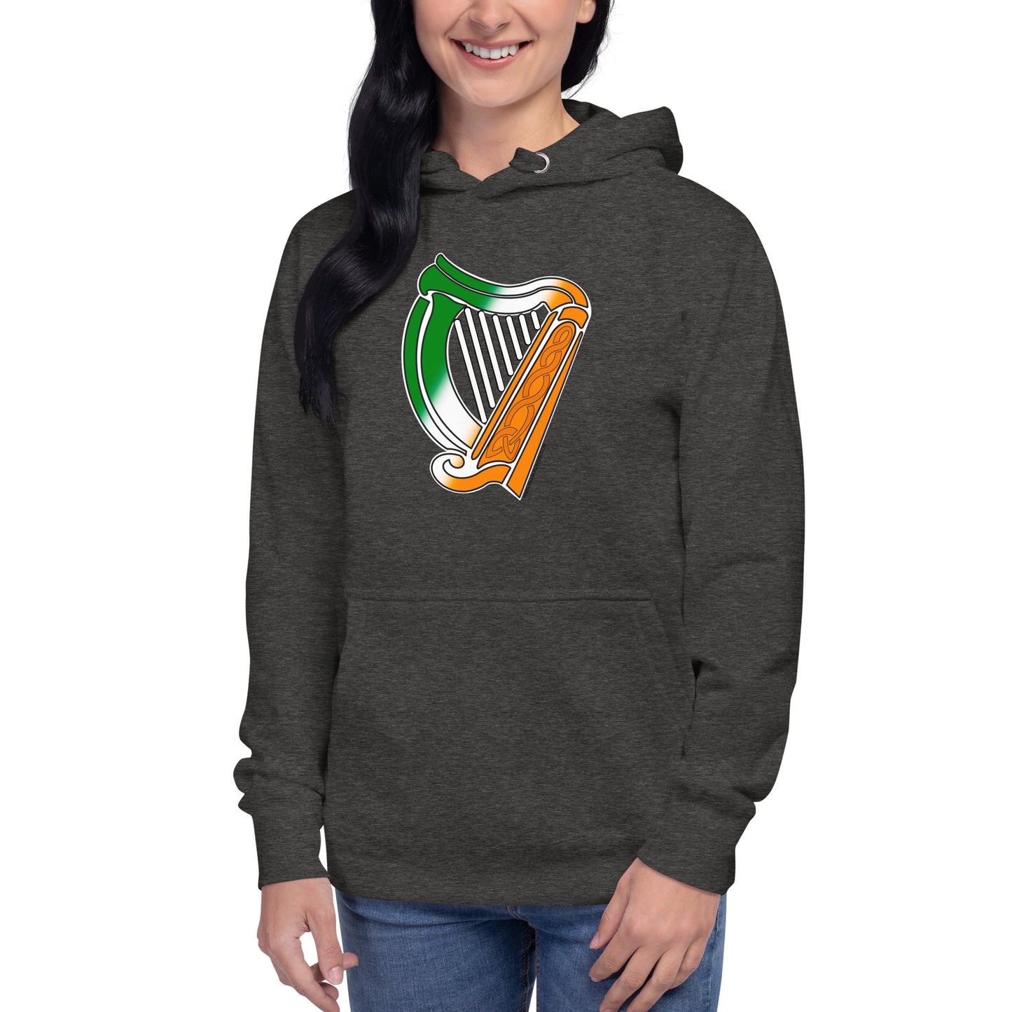 Irish Flag Harp Unisex Hoodie