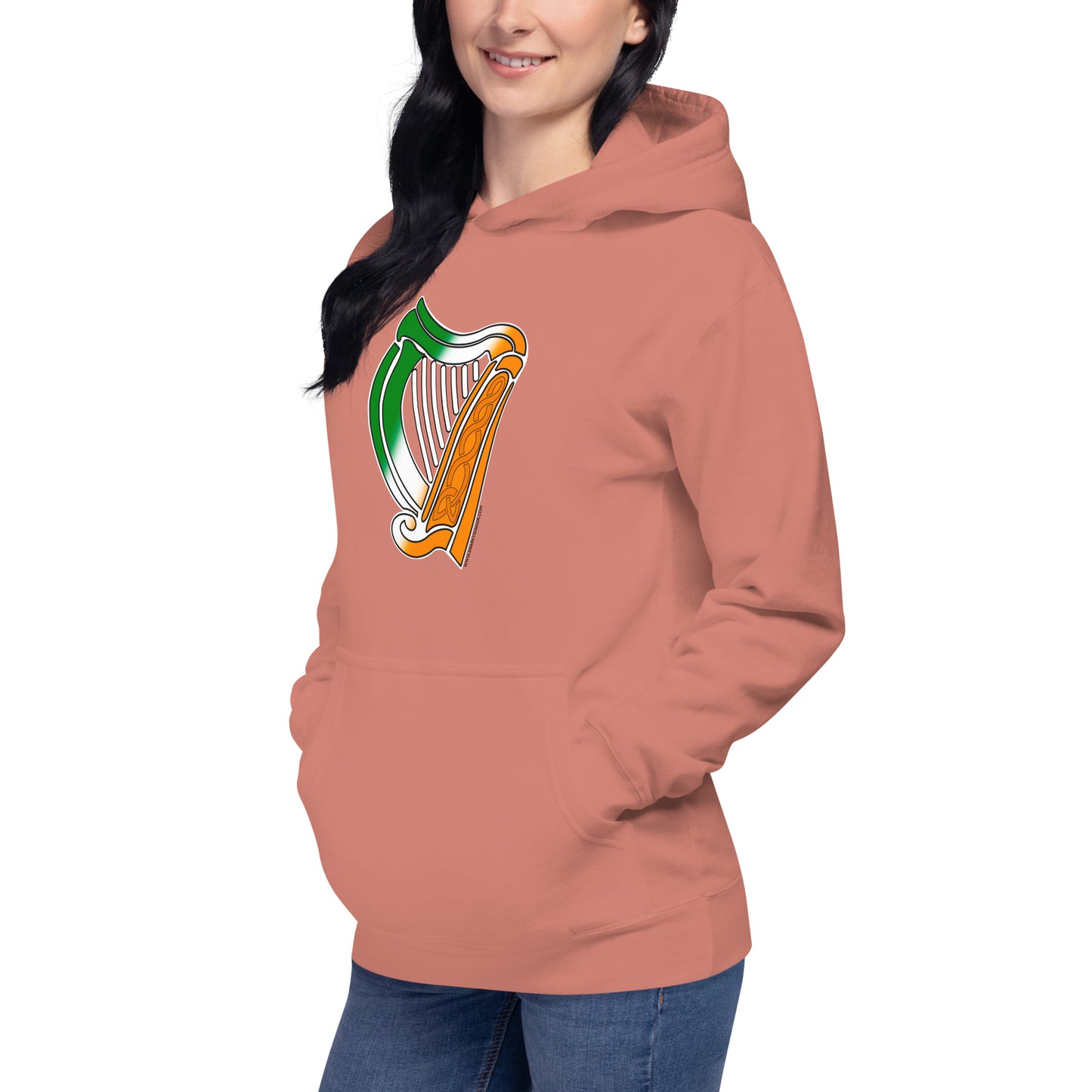 Irish Flag Harp Unisex Hoodie