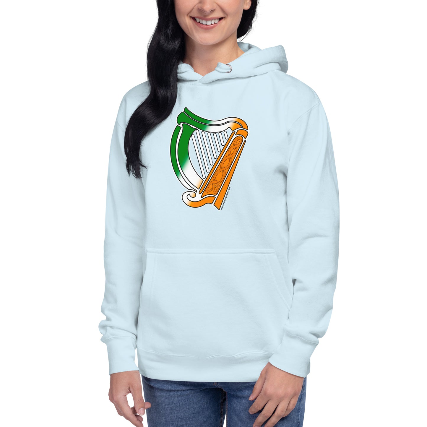 Irish Flag Harp Unisex Hoodie