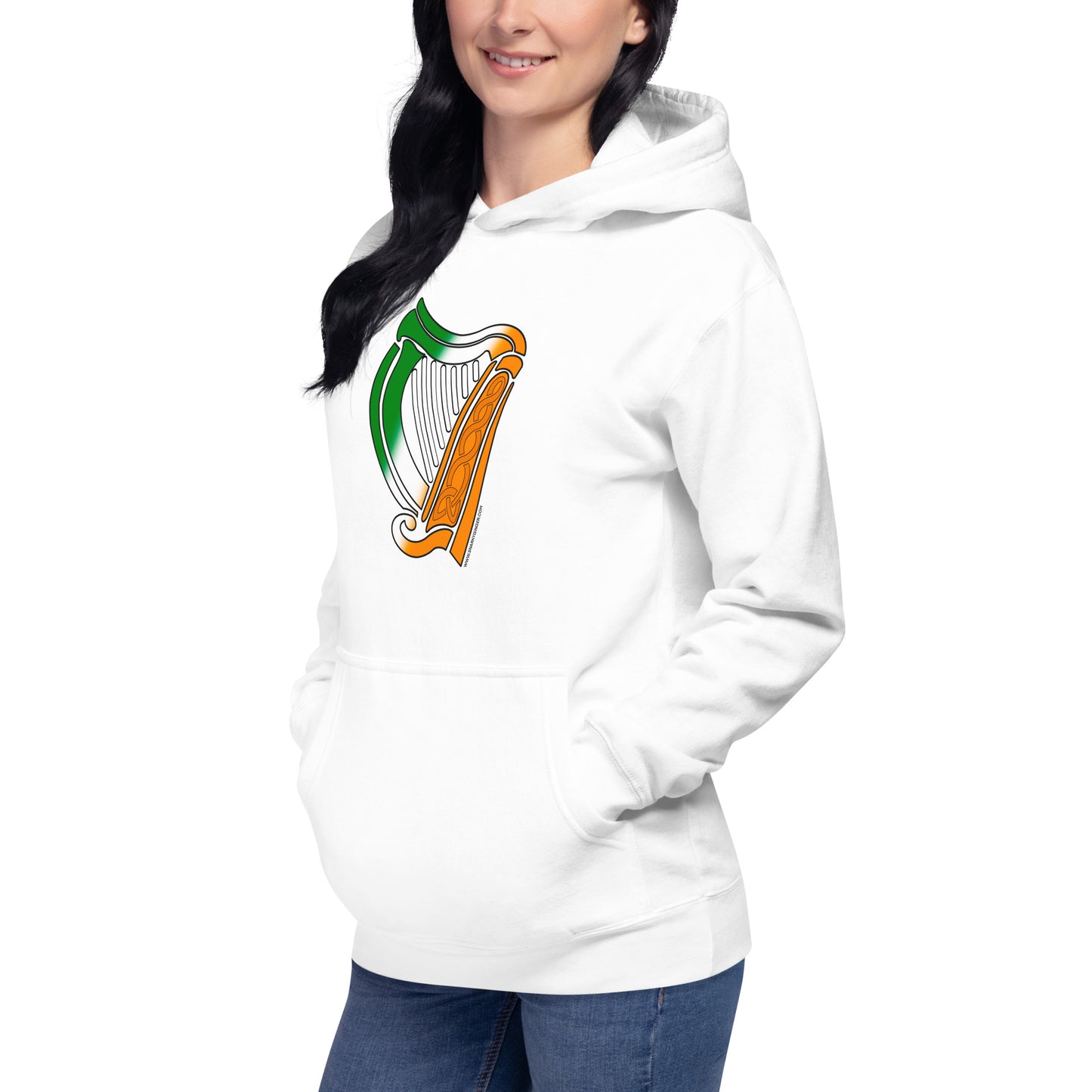 Irish Flag Harp Unisex Hoodie