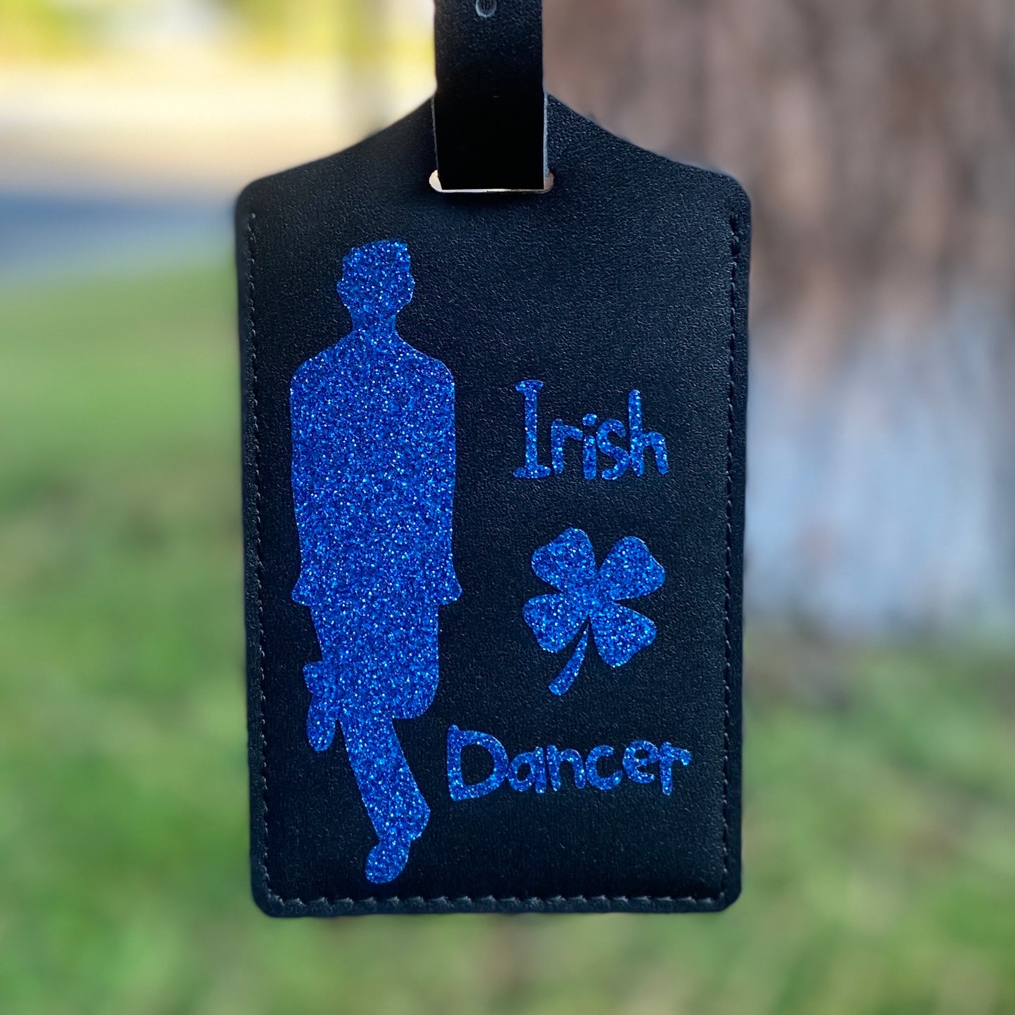 Neutral Luggage Tag: Male Silhouette