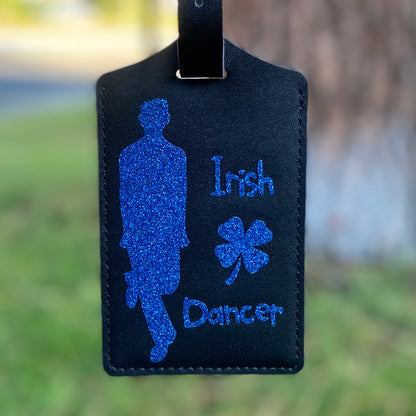 Neutral Luggage Tag: Male Silhouette