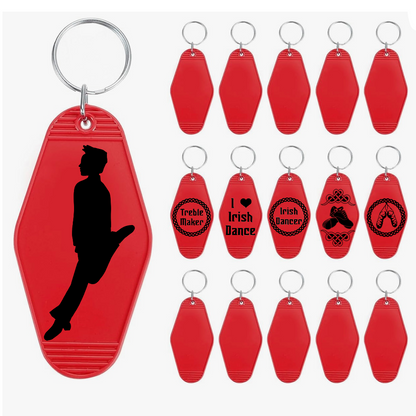 Irish Dance Keychain: Low Leap/ Motel Style