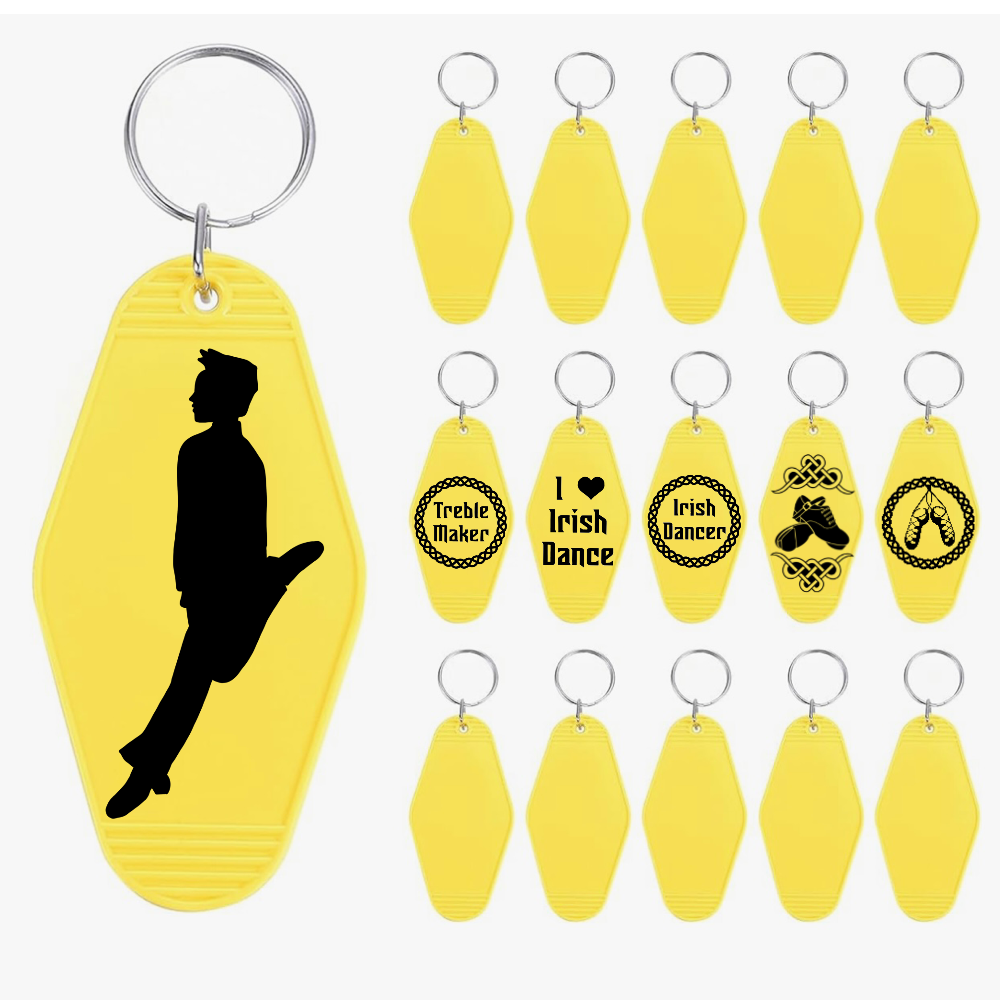 Irish Dance Keychain: Low Leap/ Motel Style