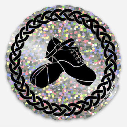 Glitter Dance Shoe Sticker