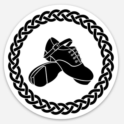 Round Stickers: Irish Dance Shoes