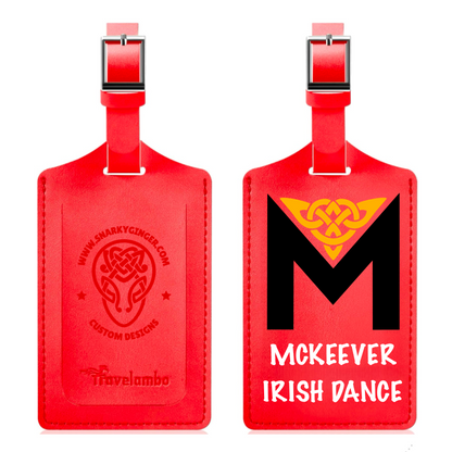 Custom Dance School Luggage Tag