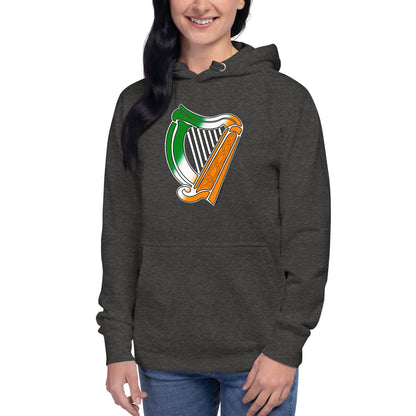 Irish Flag Harp Unisex Hoodie