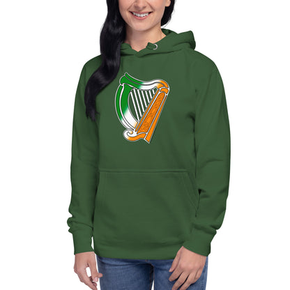 Irish Flag Harp Unisex Hoodie