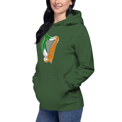 Irish Flag Harp Unisex Hoodie