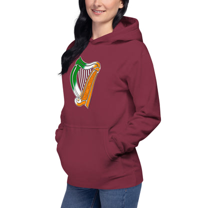 Irish Flag Harp Unisex Hoodie