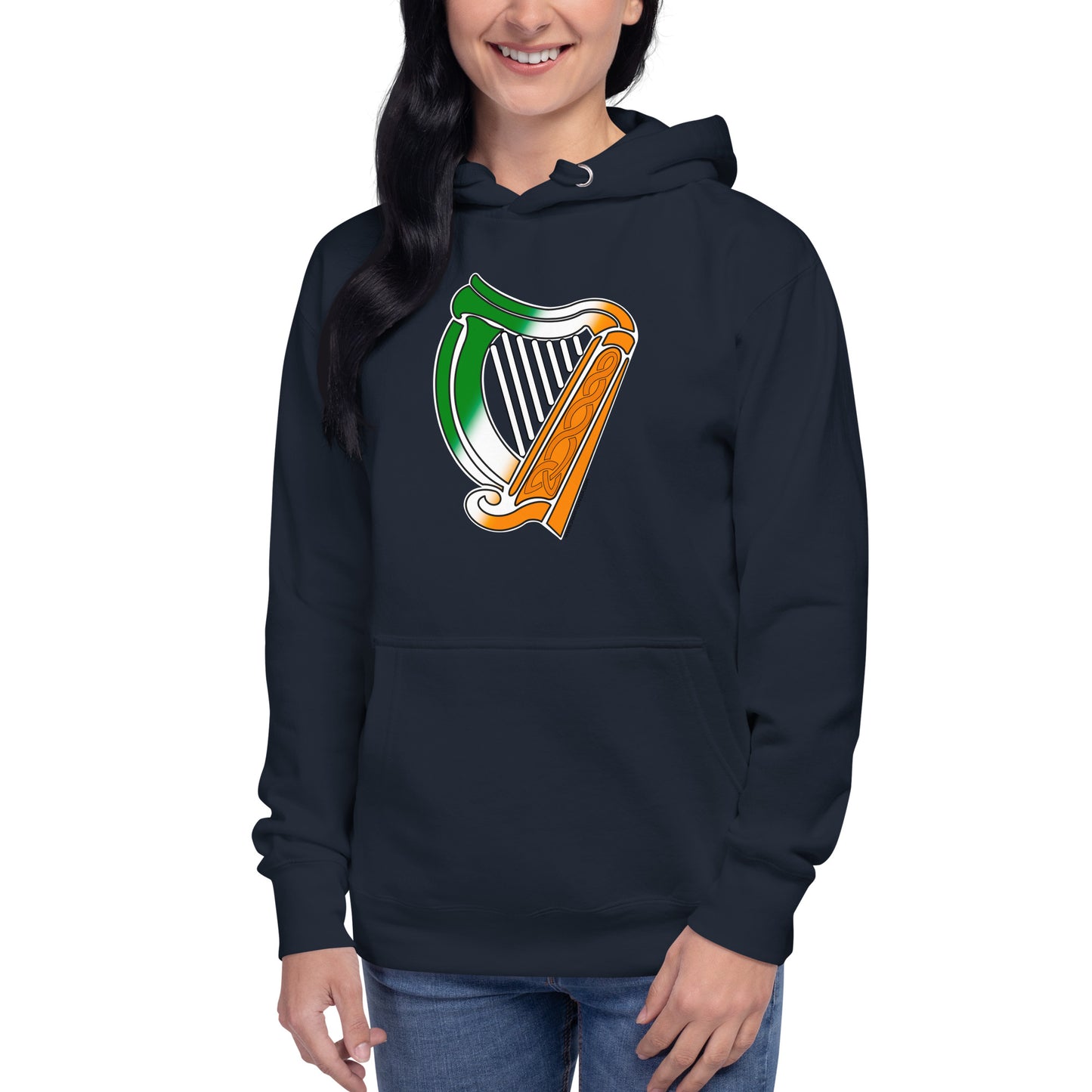 Irish Flag Harp Unisex Hoodie
