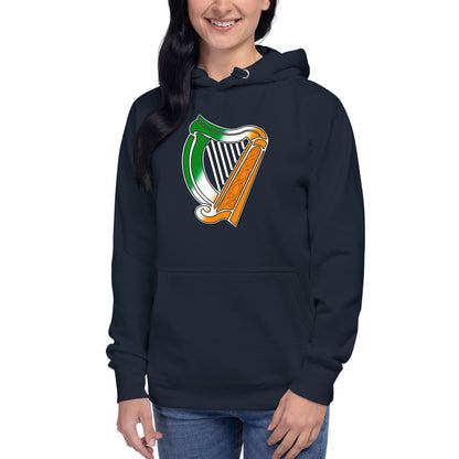 Irish Flag Harp Unisex Hoodie