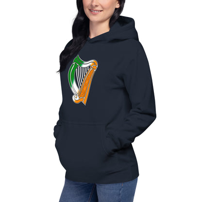 Irish Flag Harp Unisex Hoodie