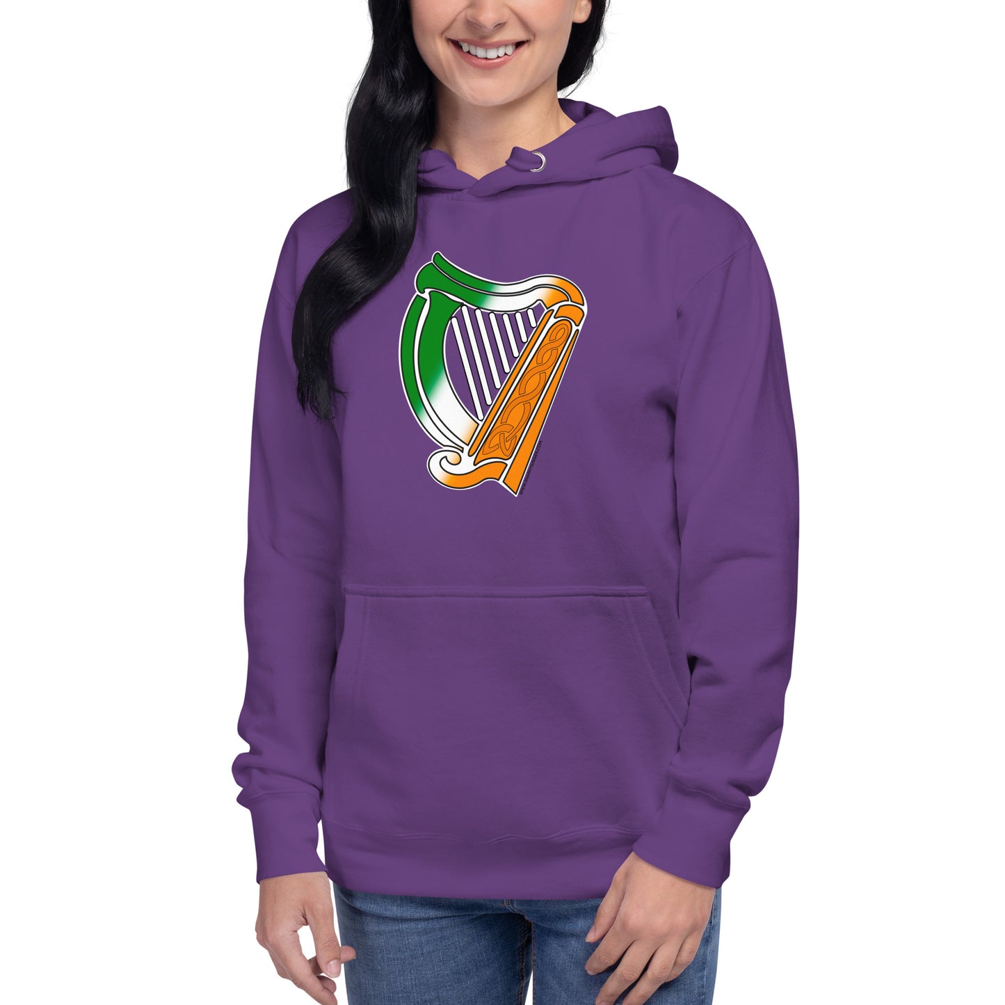 Irish Flag Harp Unisex Hoodie