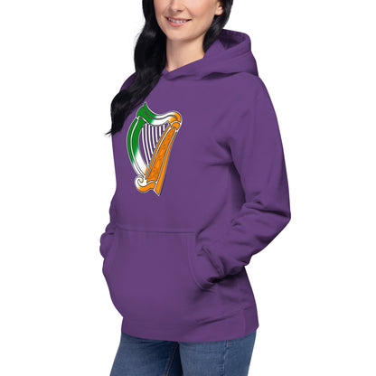 Irish Flag Harp Unisex Hoodie