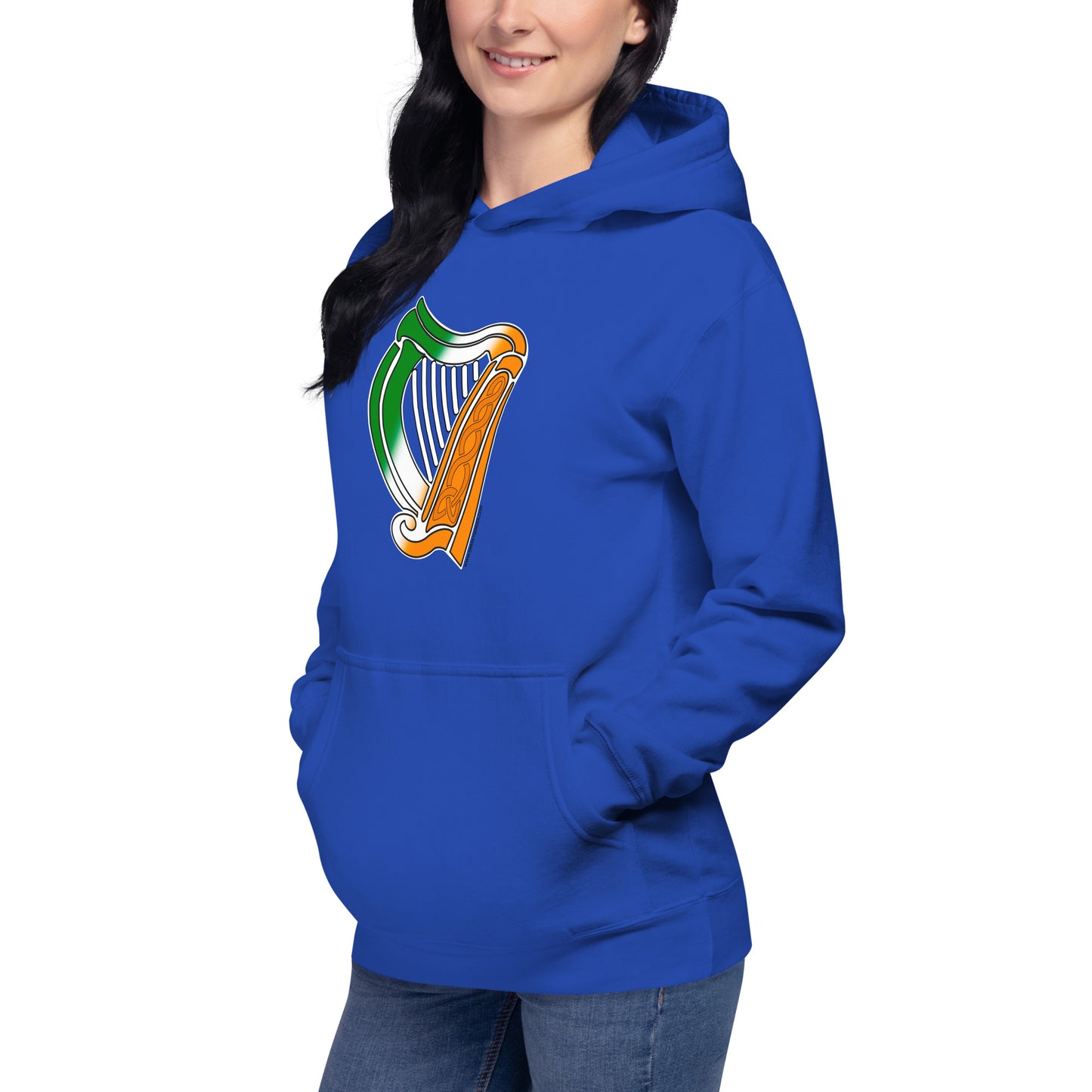 Irish Flag Harp Unisex Hoodie